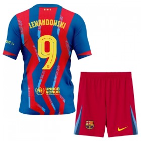 Jalkapallo Pelipaidat/Peliasut FC Barcelona Lewandowski 9 Lasten Neljäspelipaita 2025-26